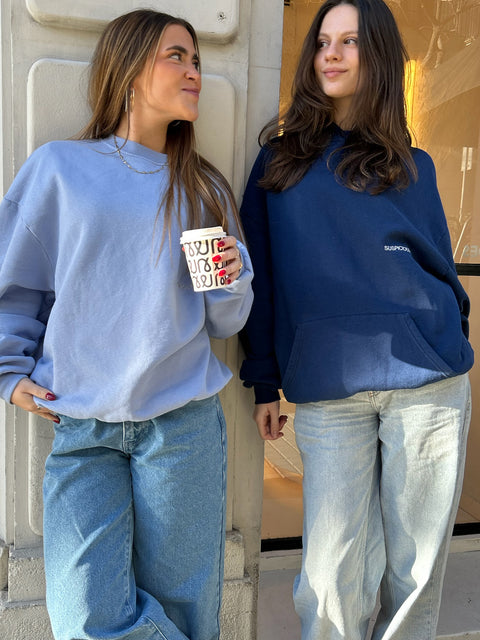 Wide Leg Denim - Mediterranean Blue