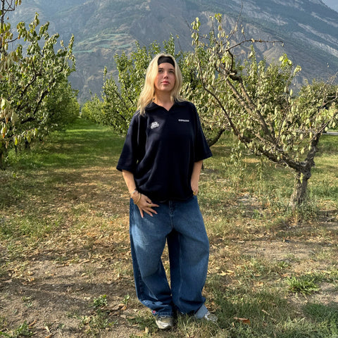 Fall / Offset Cotton Polo - Nightfall