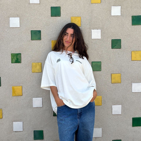 Summer / Offset Tee - Natural