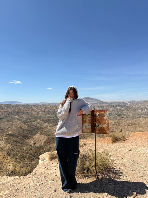 Fall / Core Knitted Hoodie - Neutral Heather