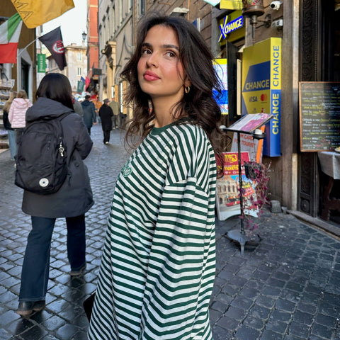 The SSPCS Striped Longsleeve - Forest Green