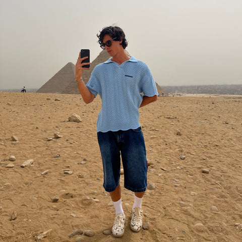 Spring / Wavy Polo - Celestial Blue