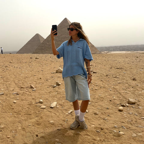 Spring / Wavy Polo - Celestial Blue