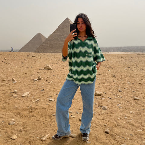 Spring / Wavy Polo - Green