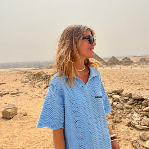 Spring / Wavy Polo - Celestial Blue