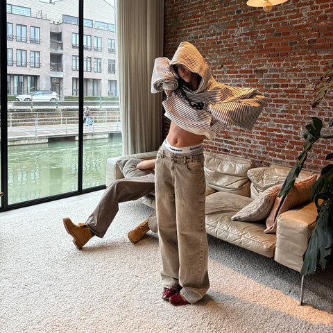 Winter4 / Vertified Baggy Jeans - Washed Brown