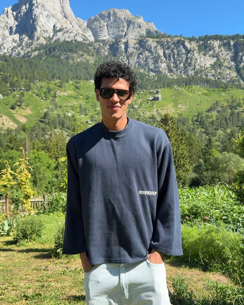 Basics / Essentials Waffle Longsleeve - Nightfall