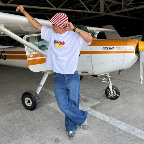 GTD2 / Tricolour Tee - White
