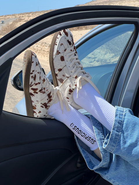 PL / The Smiley Socks - White