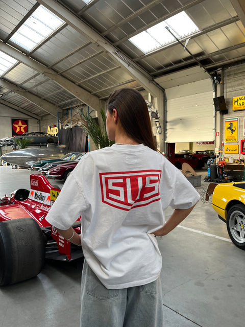 Racer / SUS Logo Tee - White