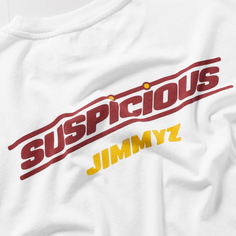 Jimmyz x Suspicious / Jimmyz x Suspicious Tee - White