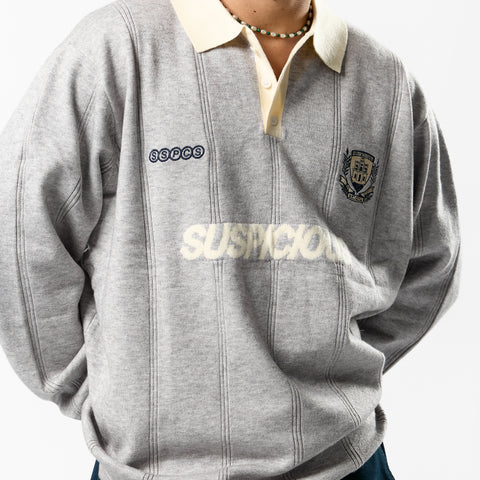 Football / Knitted Football Polo - Neutral Heather