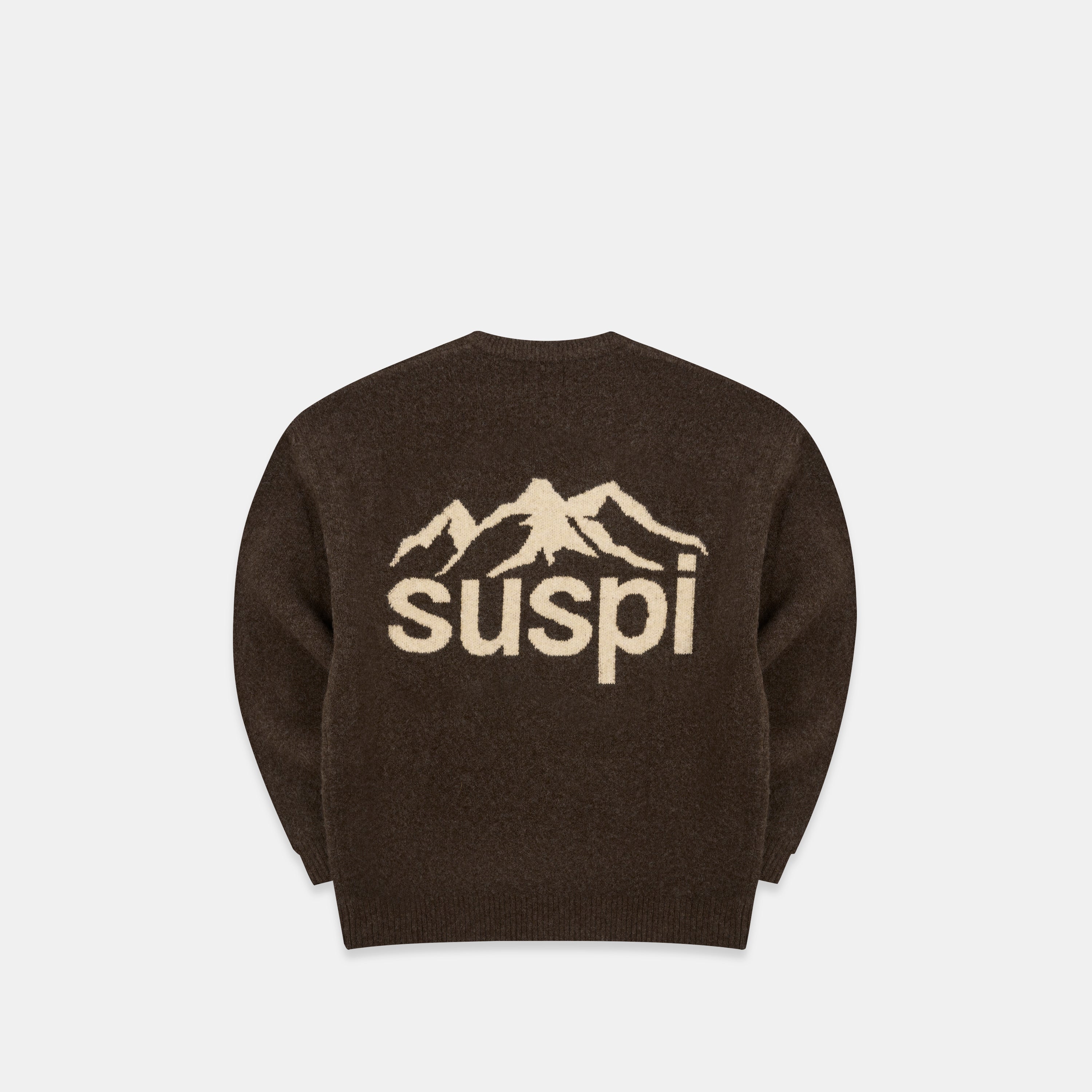 Landscape Knitted Sweat - Espresso – Suspicious Antwerp