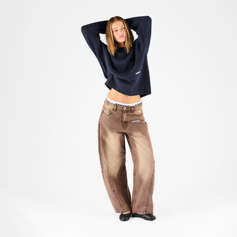 Winter 1 / Landscape Knitted Sweat - Nightfall