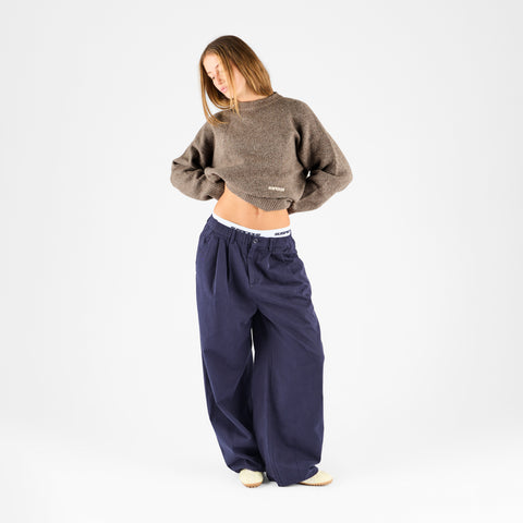 Winter 1 / Landscape Knitted Sweat - Stone