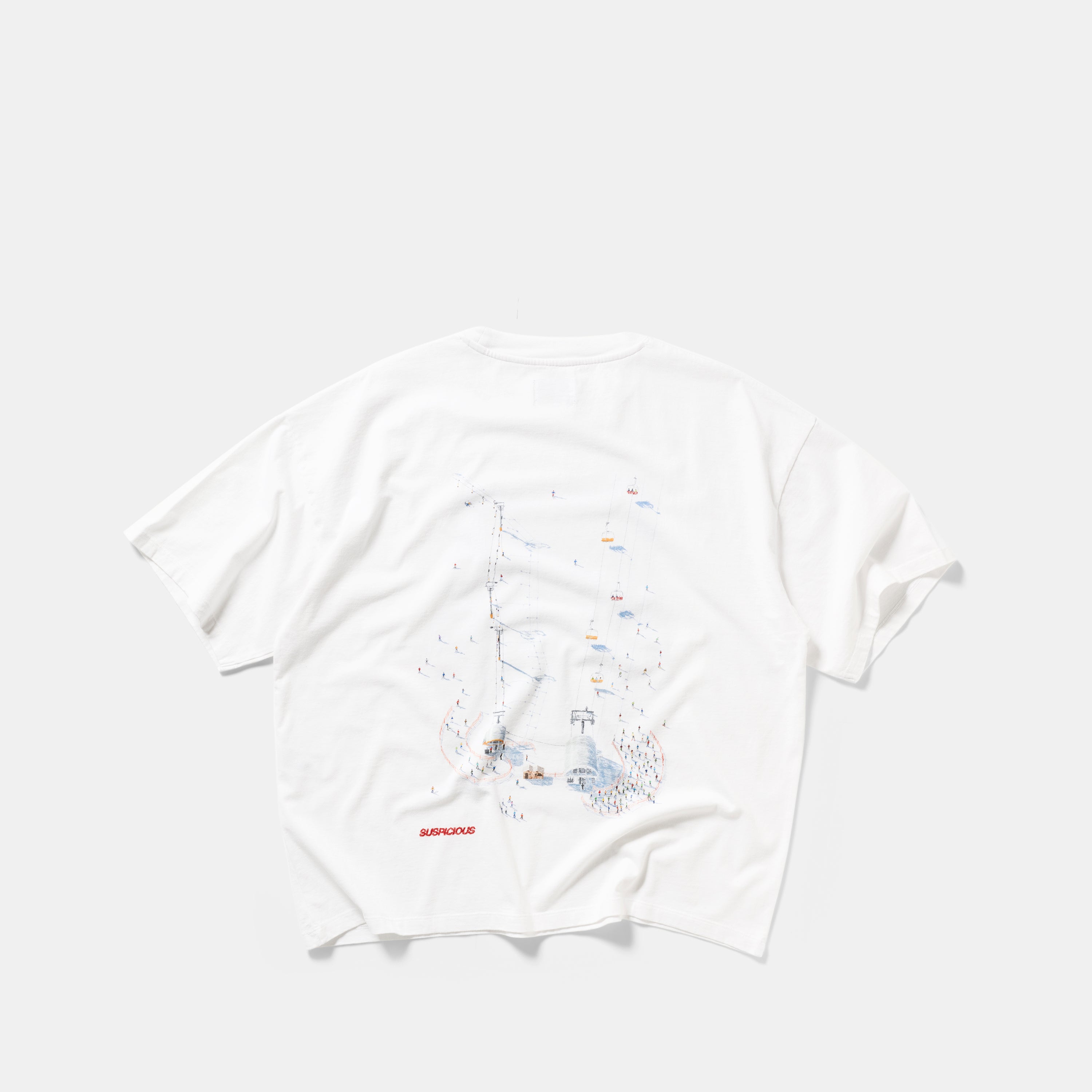 Last Lift in 5 Tee - White – Suspicious Antwerp