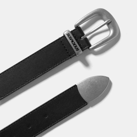 Suspicious Cowboys / Leather Belt - Black