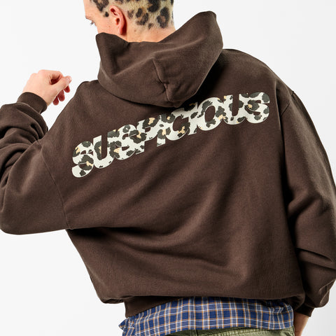 Leopard / Leopard Base Hoodie - Espresso