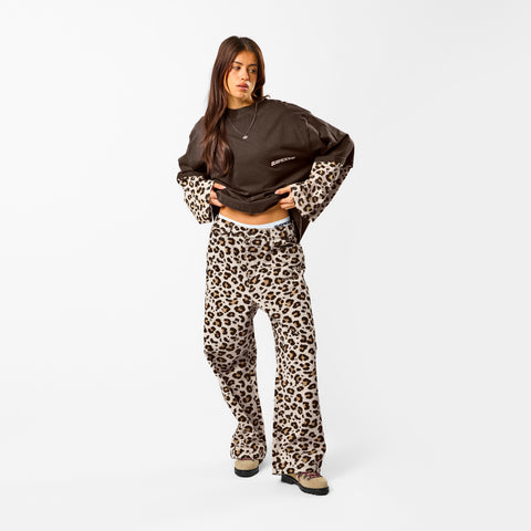 Leopard / Leopard Layered Longsleeve - Espresso