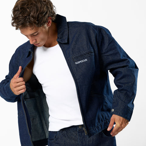 Lola Denim Zip-Up Jacket - Indigo