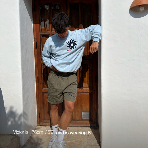 Isla Bonita / The Menorca Crewneck - Celestial Blue