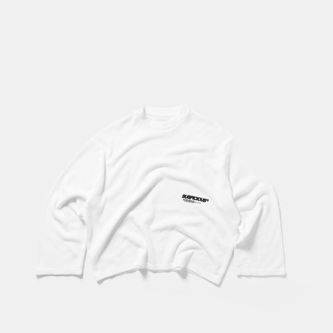 +351 Cotton / New Essentials Waffle Longsleeve - White