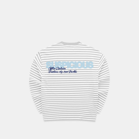 Knokke / Offline Block Party Striped Longsleeve - Ash & White
