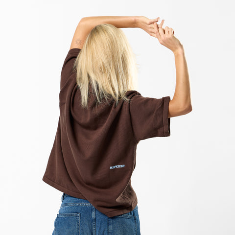 Fall / Offset Cotton Polo - Brown