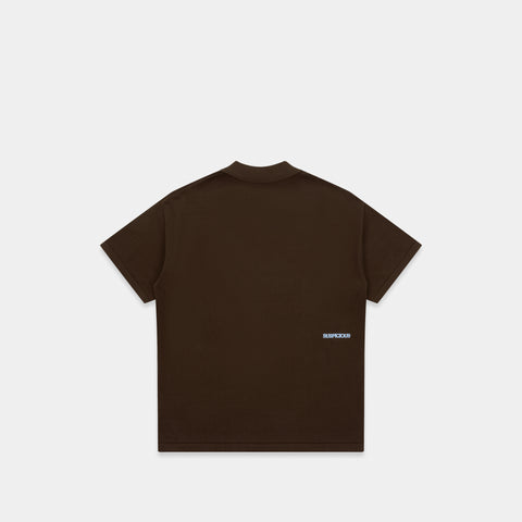 Fall / Offset Cotton Polo - Brown