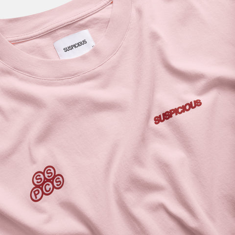 Summer / Offset Tee - Baby Pink
