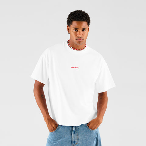Bestsellers GTD / Paint Brush Tee - White & Red