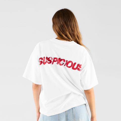Bestsellers GTD / Paint Brush Tee - White & Red