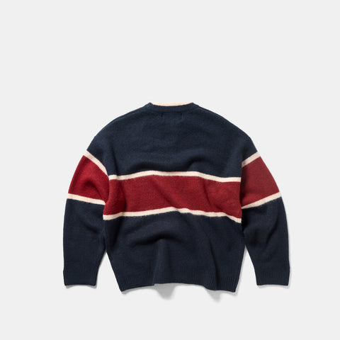 Winter 2 / Panel Knitted Sweat - Nightfall