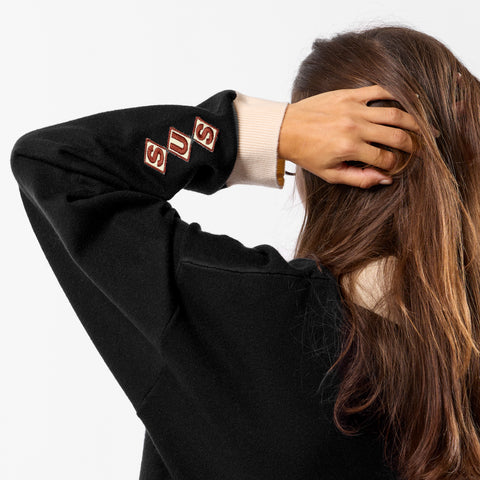 Winter3 / Patch Patrol Knitted Longsleeve Polo - Black