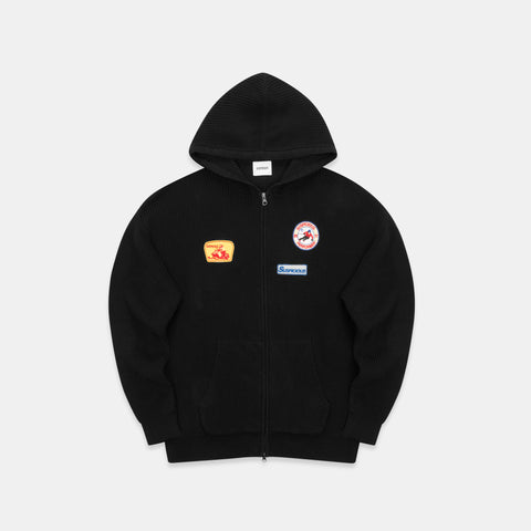 Winter3 / Patch Patrol Vintage Zip-Up - Black