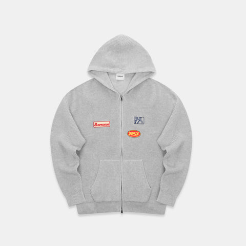 Winter3 / Patch Patrol Vintage Zip-Up - Neutral Heather