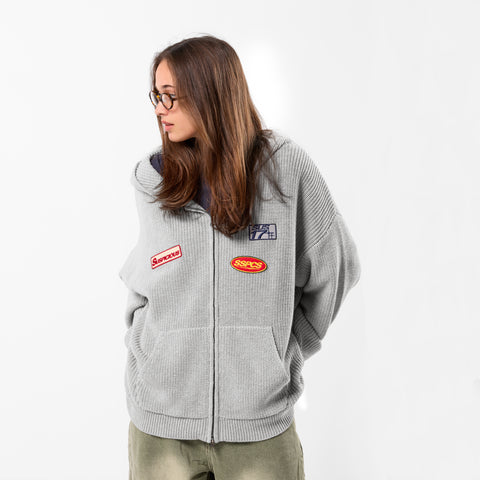 Winter3 / Patch Patrol Vintage Zip-Up - Neutral Heather