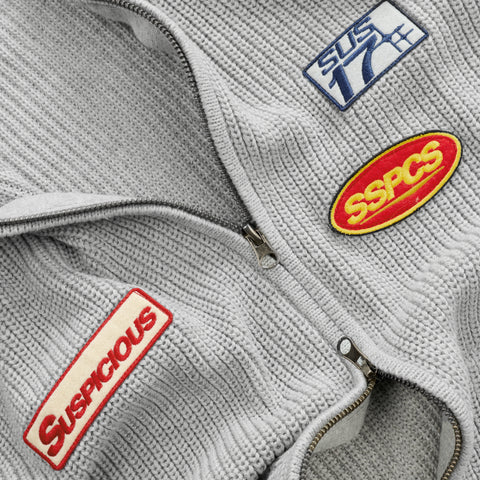 Winter3 / Patch Patrol Vintage Zip-Up - Neutral Heather