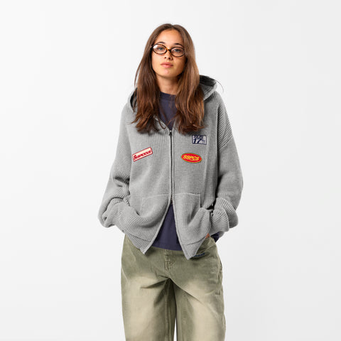 Winter3 / Patch Patrol Vintage Zip-Up - Neutral Heather
