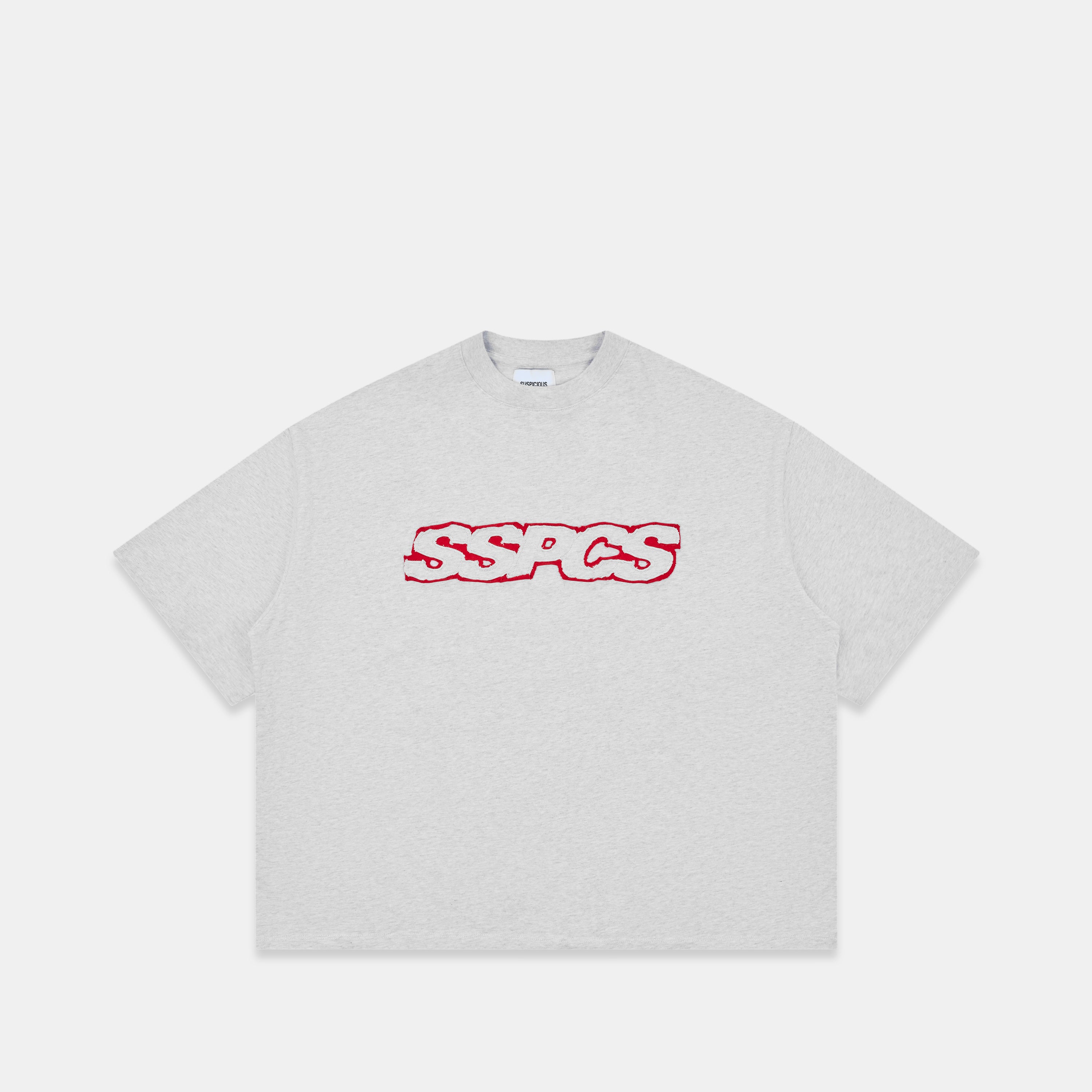 Red Layered SSPCS Applique Tee - Ash – Suspicious Antwerp