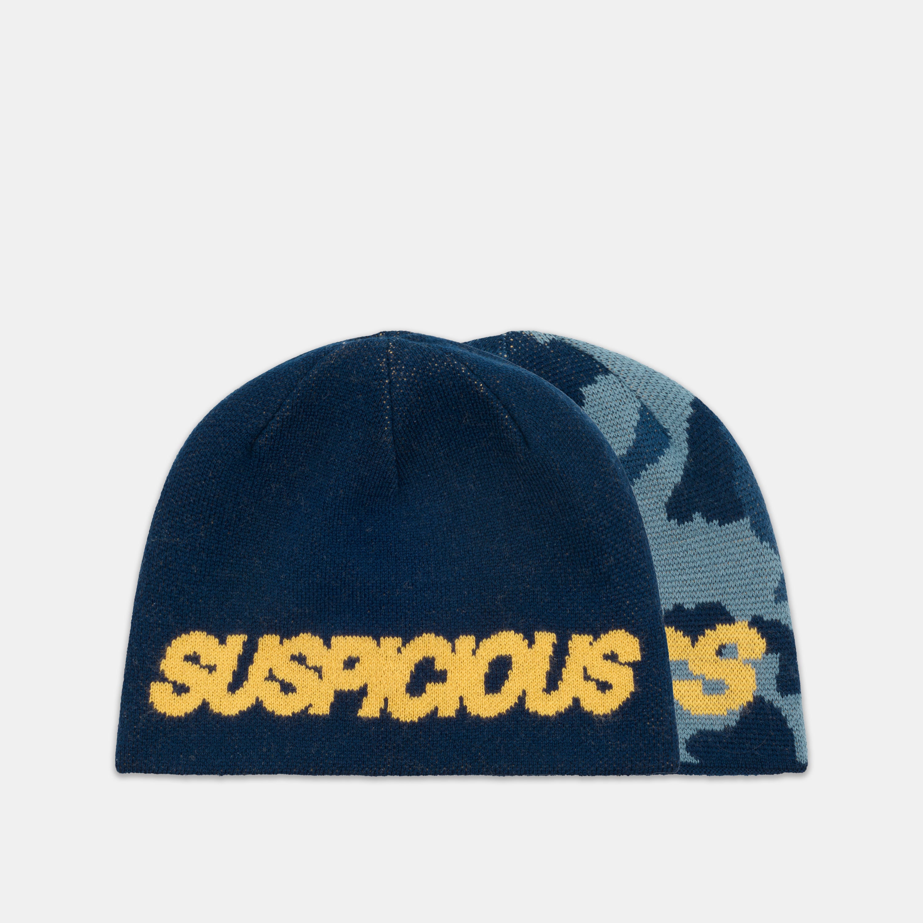 Reversible Beanie - Grisaille & Glacier Camo – Suspicious Antwerp