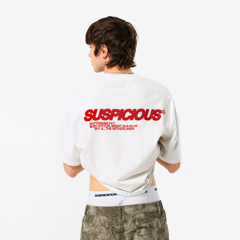 RDA / Rotterdam Exclusive Tee - White & Ruby Red