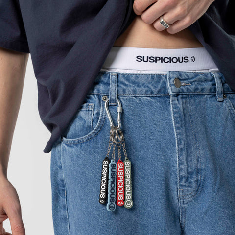 The Rubber Keychain - Red