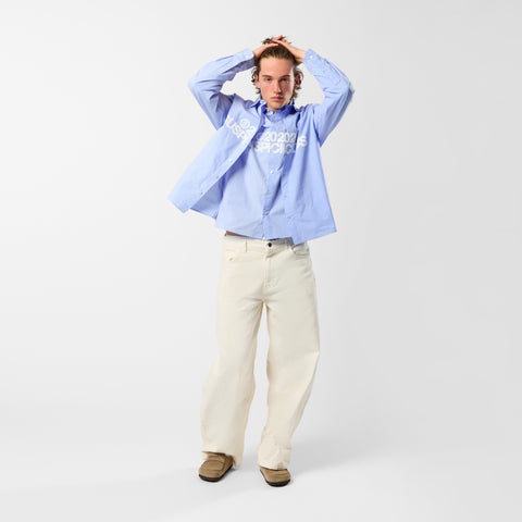 Spring 1 / S2026 Split Longsleeve Shirt - Light Blue