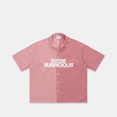 Spring 1 / S2026 Split Shortsleeve Shirt - Ruby