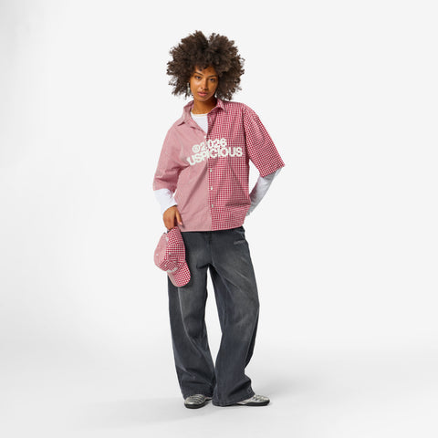 Spring 1 / S2026 Split Shortsleeve Shirt - Ruby