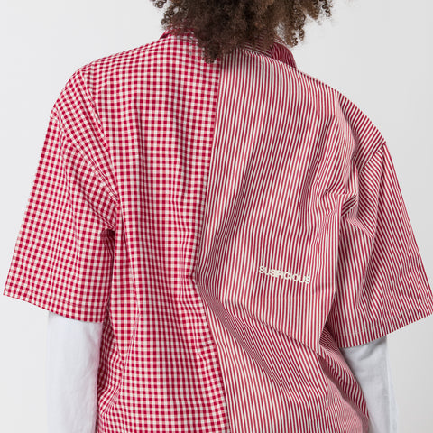 Spring 1 / S2026 Split Shortsleeve Shirt - Ruby