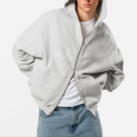 Spring 1 / S2026 Zip-Up Hoodie - Ash