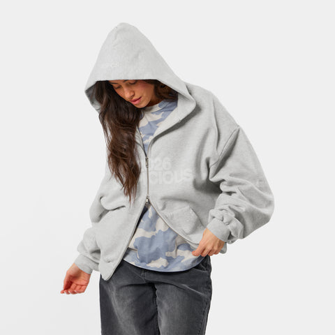 Spring 1 / S2026 Zip-Up Hoodie - Ash