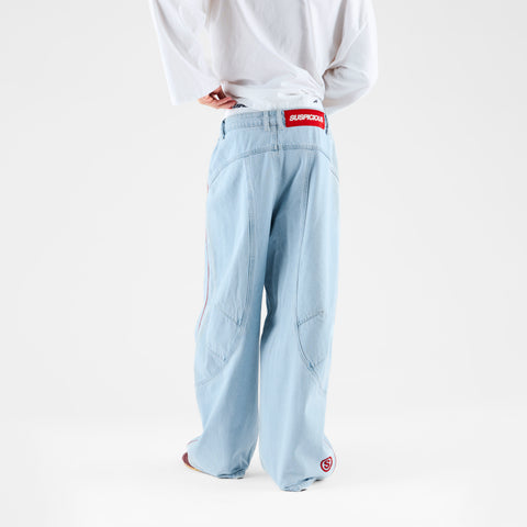 Off Season / S Club Big Barrel Jeans - Bleached